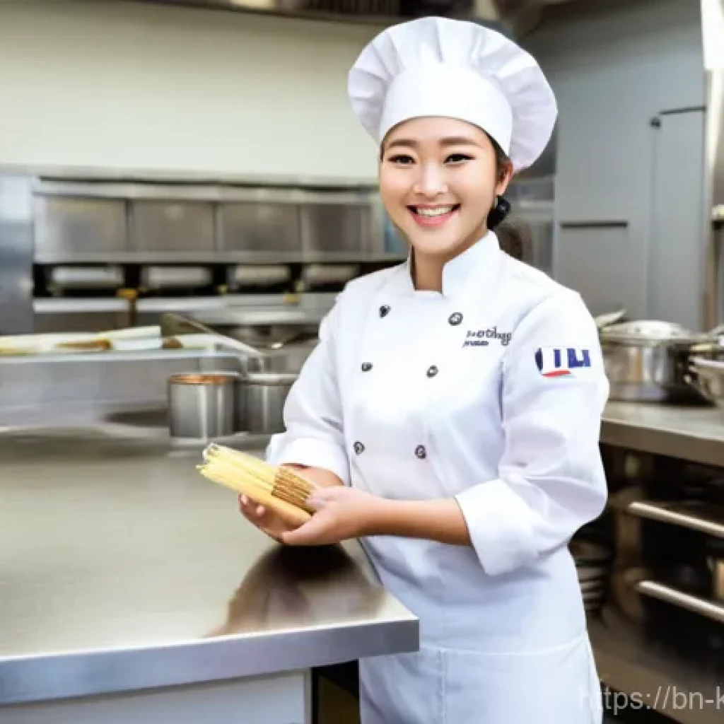 한식조리기능사 취업 후 업무일기 - Initial Triumph: The Certified Korean Cuisine Technician**
A young woman of South Asian descent, in ...